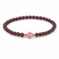 Gentle Ember Garnet & Pink Quartz Bracelet, complete product on pure white