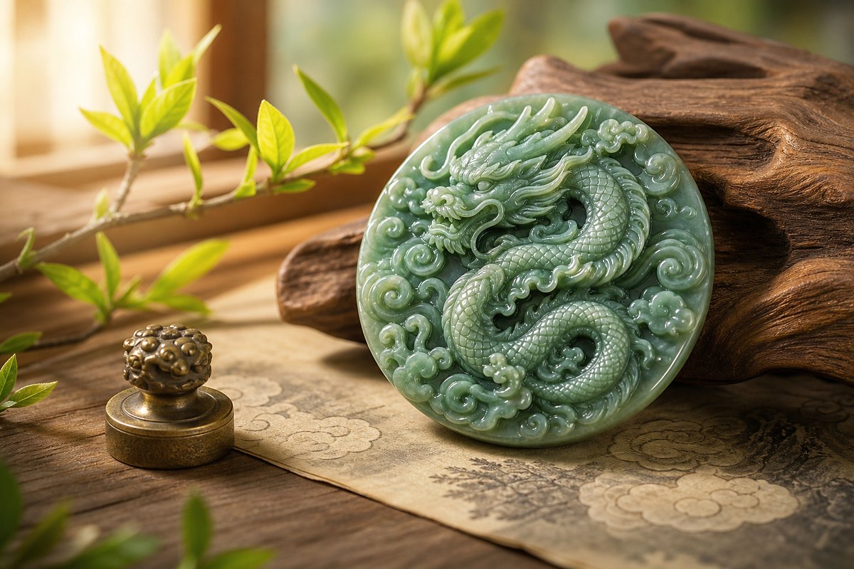 Azure Dragon (青龙) symbol for the east, wood element, and spring growth