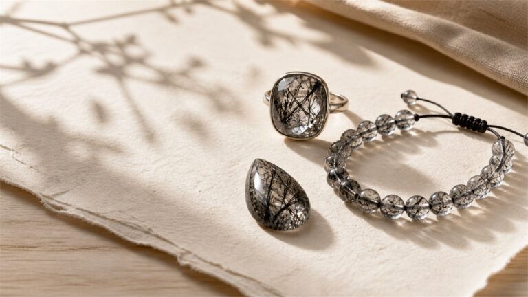 Black Rutilated Quartz: Rutile vs Tourmaline, Meaning, Quality, and Buying