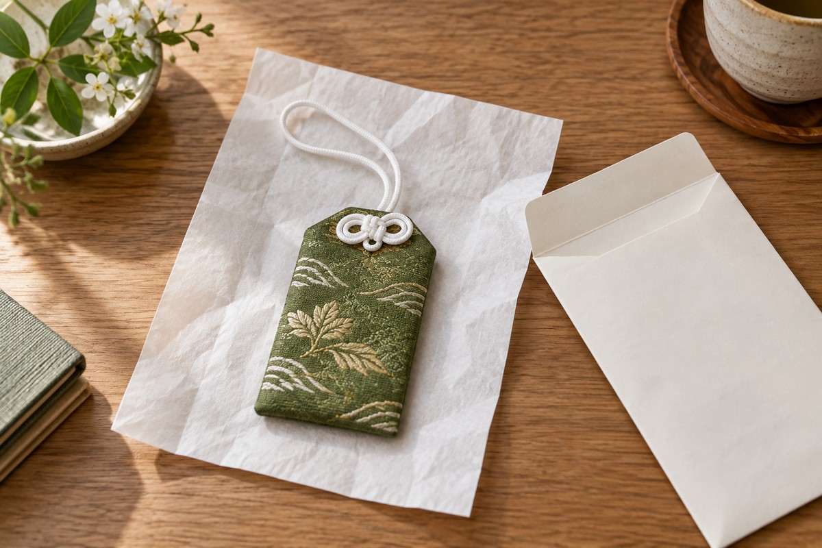 Closed pouch beside an open plain protective paper envelope